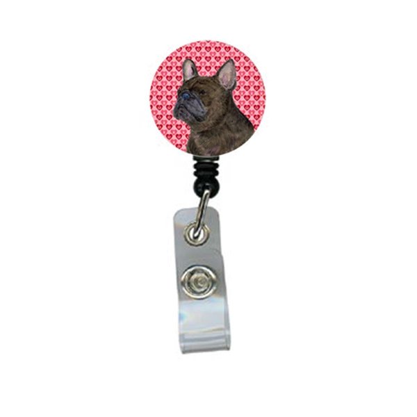 Teachers Aid French Bulldog Retractable Badge Reel Or Id Holder With Clip TE238607